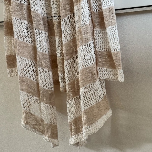 Retro Threads Women's SZ XL Tan Cream 100% Polyester Cardigan - Picture 3 of 13